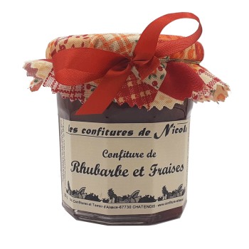 Rhubarbe d'Alsace fraises