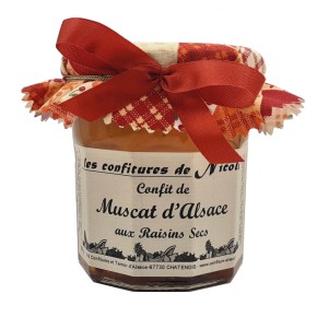Confit Muscat d'Alsace aux raisins secs